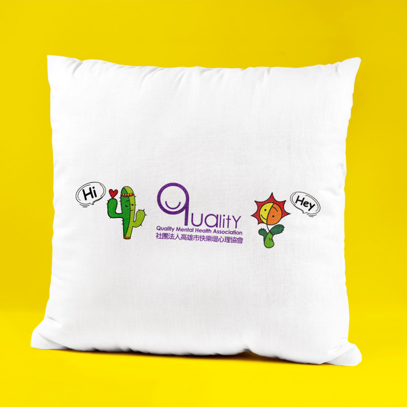 快樂抱枕 - 親膚雪花絨